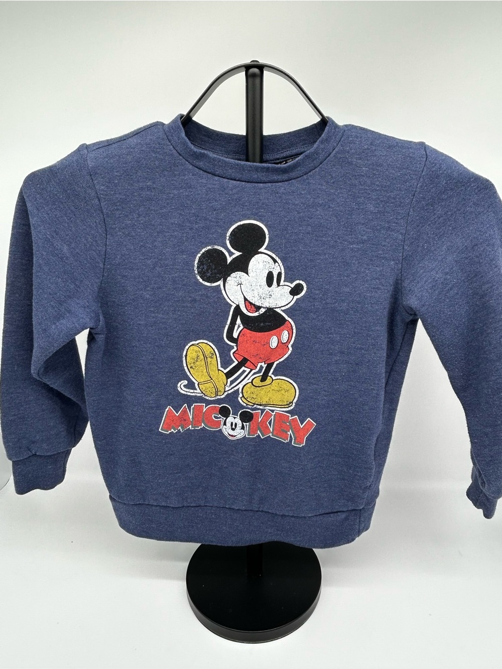 Disney Mickey Mouse Kids Navy Blue Graphic Sweatshirt Size 5T